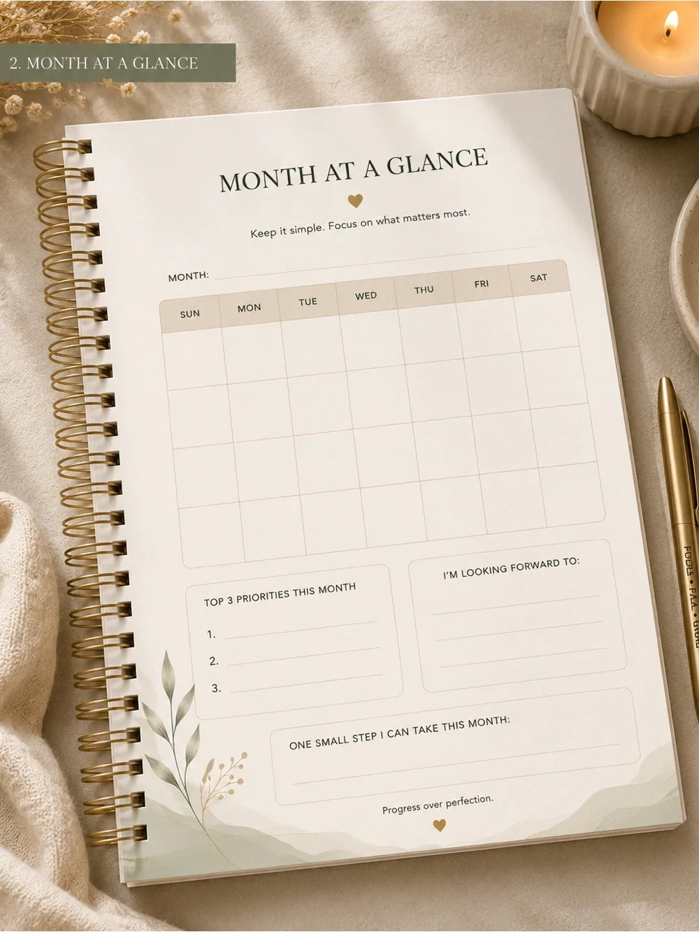 Momentum OS ADHD Planner-Calm Life System for Overwhelmed Minds-Premium Planner